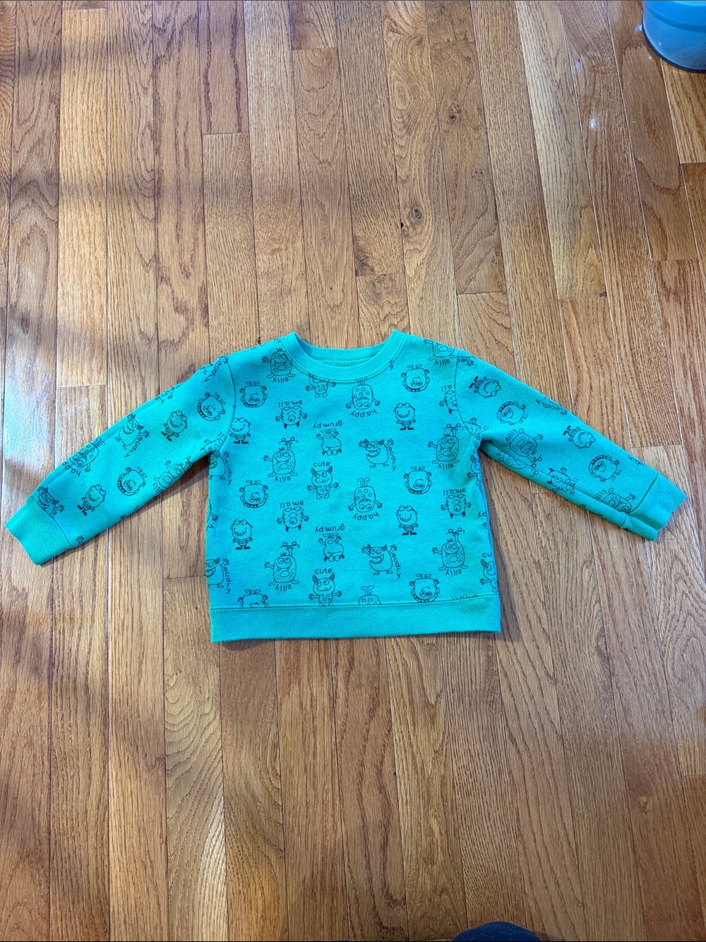 Garanimals Green Monster Print Long-Sleeve Sweatshirt - Size 24M / 2T